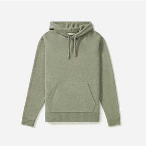 Everlane The Felted Merino Hoodie Olive Like Cashmere